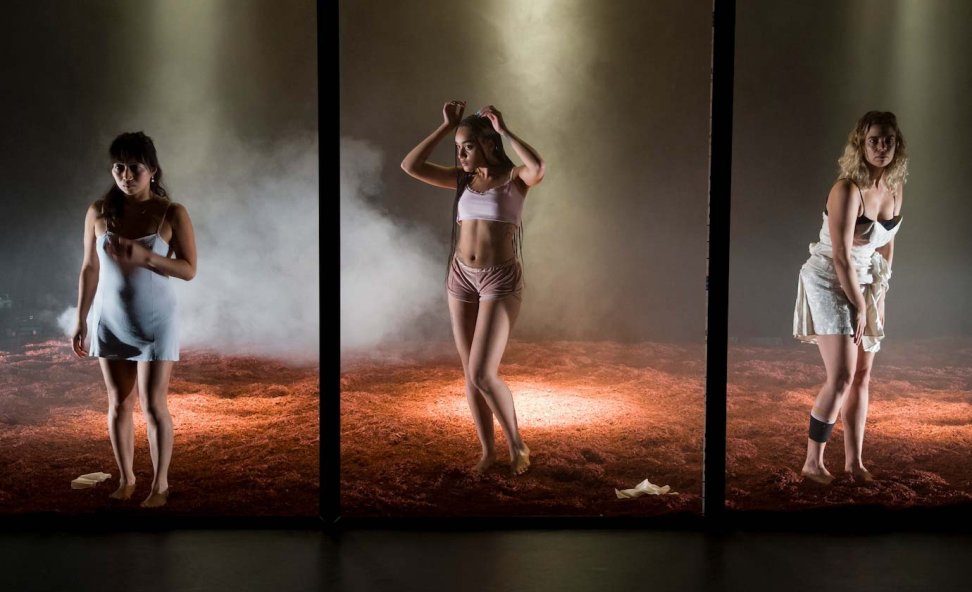 Laura Neyskens & Raphaël Vandeweyer / Inter:Action (Action Zoo Humain) / laGeste - GAZE (foto © Johan Pijpops)