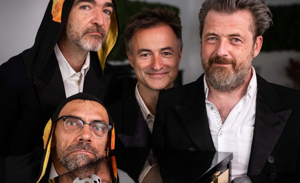 Leue met Dimitri Leue, Benjamin Boutreur, Antoon Offeciers en Steven Van Gool - Lodewijk de Koningspinguïn (foto © Peter Claeys)